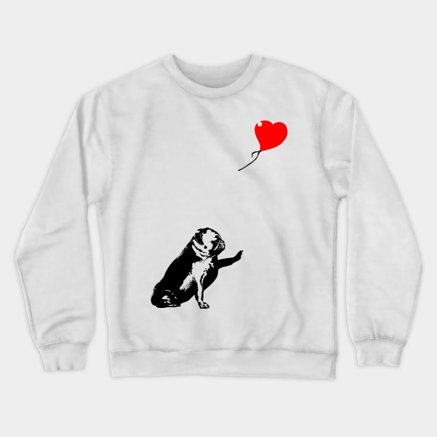 Pugsy Crewneck Sweatshirt by huebucket